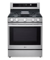 LG 6.3 Cu. Ft. Smart Gas Range with Air Fry – Fingerprint Resistant Stainless Steel - LRGN6325X