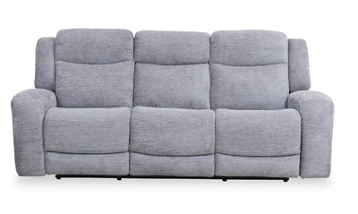 Atlantis 90" Zero Gravity Fabric Power Reclining Sofa with USB Ports - Dove Grey | Sofa à inclinaison électrique Atlantis de 90 po en tissu avec ports USB et position zéro gravité - gris tourterelle