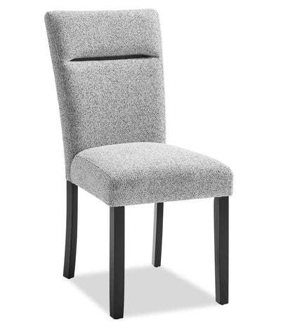 Libra Dining Chair with Polyester Fabric, - Grey | Chaise de salle à manger Libra en tissu de polyester - grise