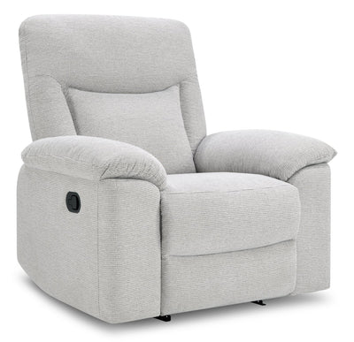 Spencer 41.3" Chenille Fabric Manual Reclining Chair - Grey | Fauteuil à inclinaison manuelle Spencer de 41,3 po en tissu de chenille - gris