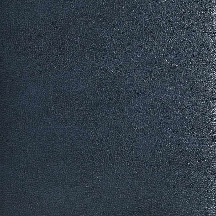 Paseo Platform Bed in Navy Vegan-Leather Fabric - King Size