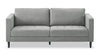 Metro 78\" Fabric Sofa with Tufted Seat Cushions and Reversible Back Cushions - Grey