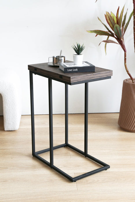 Pia 18\" C-Table with Expandable Top - Brown