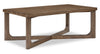 Maxwell 48\" Coffee Table - Light Brown Hickory