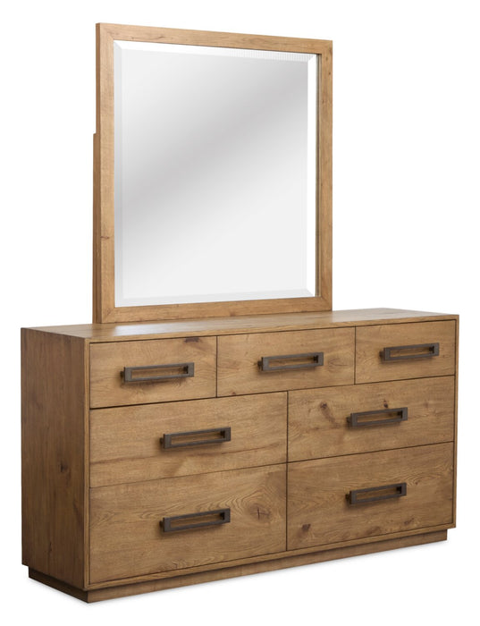 Henri Bedroom Dresser Mirror - Brown