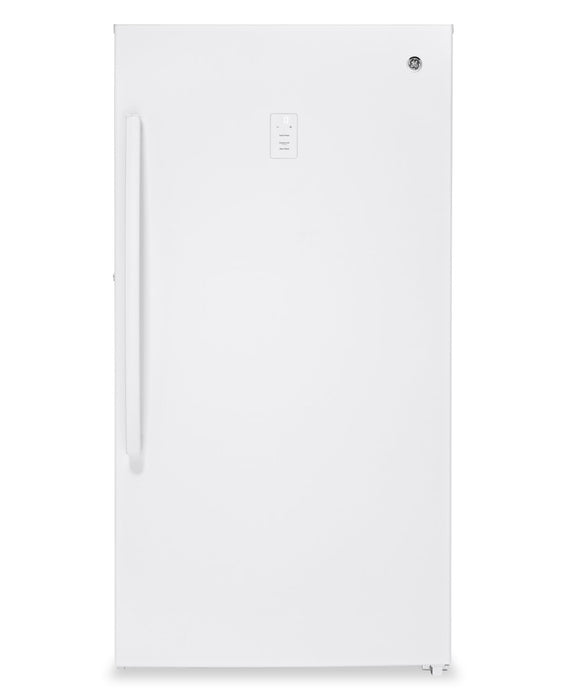 GE 14.1 Cu. Ft. Frost-Free Upright Freezer - White - FUF14DLRWW