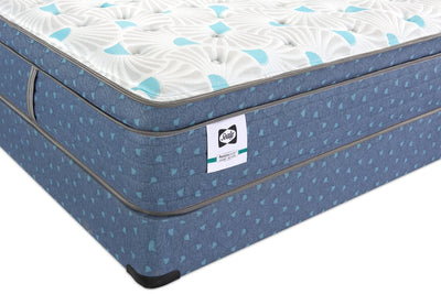 Sealy Posturepedic® Luxury Crown Jewel® Resort Mykonos Eurotop Queen Mattress Set | Ensemble Matelas à Euro-plateau Mykonos Resort Luxury Posturepedic Crown Jewel de Sealy pour grand lit