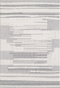 Rhodes Checkered Grey Area Rug - 6'7