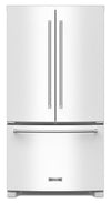 KitchenAid 36\" 20 Cu. Ft. Counter-Depth French-Door Refrigerator - White - KRFC136RWH