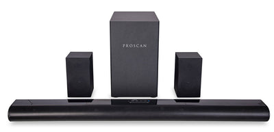 5.1 CH Bluetooth Soundbar with Wired Subwoofer and Wireless Surround (PSB551) | Barre de son à 5.1 canaux avec Bluetooth, caisson d’extrêmes graves câblé et son ambiophonique sans fil (PSB551)
