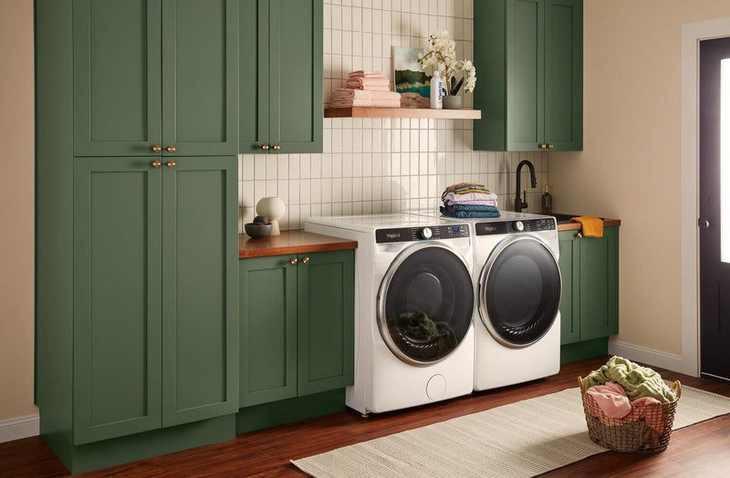 Whirlpool 5.8 Cu. Ft. Front-Load Washer with FreshFlow™ Vent System and 7.4 Cu. Ft. Electric Dryer