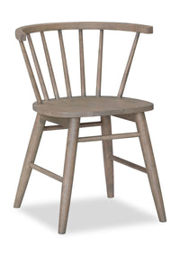 Remi Dining Chair with Curved Spindle-Back - Brown