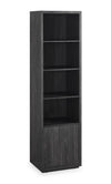 Brenner 20\" Bookcase Pier with Storage – Charcoal