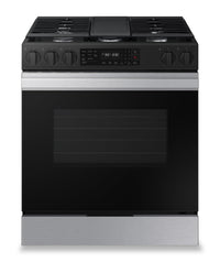Samsung 6 Cu. Ft. Smart Gas Slide In Range with Air Fry and Fan Convection - Stainless Steel - NSG6D…