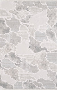 Cove Waves Grey Area Rug - 6'7