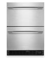 KitchenAid 24\" 5.7 Cu. Ft. Undercounter Double-Drawer Refrigerator/Freezer – Stainless Steel - KUCT524SSB