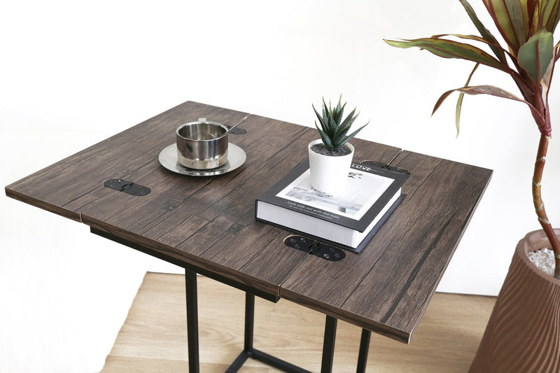 Pia 18\" C-Table with Expandable Top - Brown
