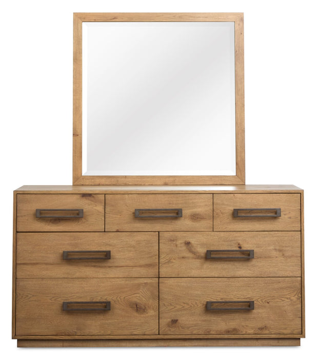 Henri Bedroom Dresser Mirror - Brown