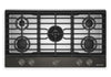 KitchenAid Gas-on-Metal Cooktop with Integrated Wok Grate – Black Ore - KCGK536SBE
