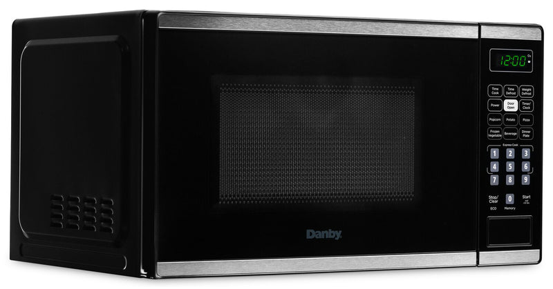 Danby 0.7 Cu. Ft. Countertop Microwave with Auto Defrost - Stainless Steel - DBMW0722BBS