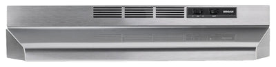 Broan BU2 Series 30" Under-Cabinet Range Hood - Stainless Steel - BU230SF | Hotte de cuisinière sous l'armoire Broan de série BU2 de 30 po - acier inoxydable - BU230SF