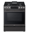LG 6.3 Cu Ft. Smart Gas Slide-In Range with Air Fry – Black Stainless Steel - LSGL6335Z