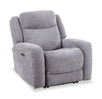 Atlantis 38" Zero Gravity Power Reclining Chair with USB Port - Dove Grey | Fauteuil à inclinaison électrique Atlantis de 38 po en tissu avec port USB et position zéro gravité - gris tourterelle