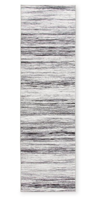 Ceren Grey Washable Runner Area Rug - 2’ x 7’ | Carpette longue Ceren grise lavable - 2 pi x 7 pi