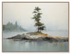Silent Lake Framed Acrylic Painting – 37\" x 49\"