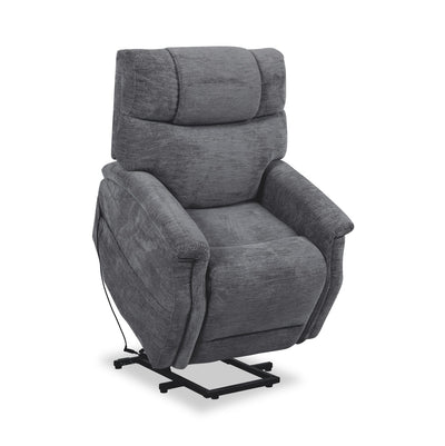 Claire 34" Chenille Fabric Power Lift Reclining Chair - Granite Grey | Fauteuil basculeur à inclinaison électrique Claire de 34 po en tissu de chenille - gris granite