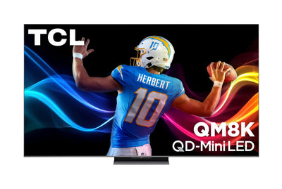 TCL 85" QM8K QLED QD Mini-LED 4K UHD Smart Google TV (85QM8K) – 2025 Model | Téléviseur intelligent QLED Mini DEL QD TCL QM8K UHD 4K de 85 po avec Google TVMC (85QM8K) - modèle 2025