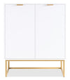 Lottie 28.5\" 2-Door Accent Cabinet - Glossy White