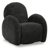 Shay 33\" Chenille Fabric Swivel Glider Reclining Accent Chair - Ebony