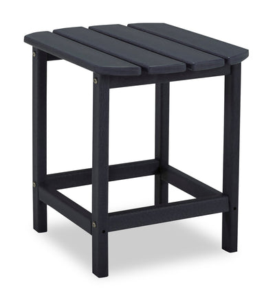 Bask Outdoor Patio End Table - 15"W, High Density Plastic, UV & Weather Resistant - Black | Table de bout Bask 15 po (L) pour la terrasse à l’extérieur, plastique haute densité, résistant aux rayons UV et aux intempéries - noire