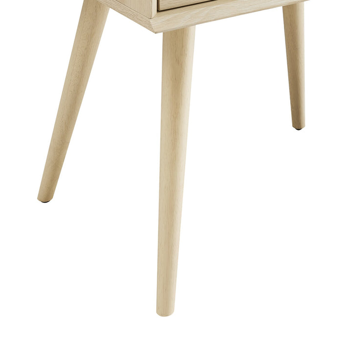 Mori Bedside 2-Drawer Nightstand, 18\"W x 25.75\"H - Natural
