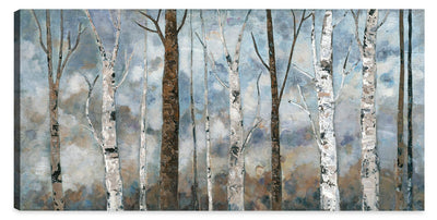 Cloudy Forest Canvas Artwork – 24" x 48" | Œuvre d’art « Cloudy Forest » sur toile - 24 po x 48 po