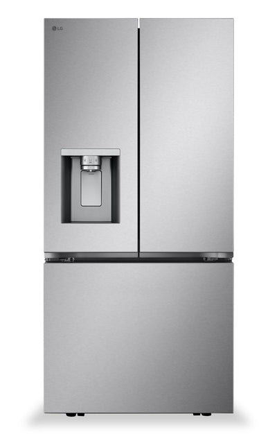 LG 33" 20 Cu. Ft. French-Door Counter-Depth MAX™ Refrigerator - Smudge Proof Stainless Steel - LF20C… | Réfrigérateur LG de 20 pi³ et de 33 po à portes françaises de profondeur comptoir MAXMC - acier inox…