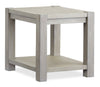 Clifford 22” Contemporary Solid Wood End Table with Shelf - Calico Grey