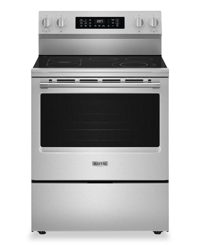 Maytag 30" 5.3 Cu. Ft. Electric Range with No Preheat Air Fry - Stainless Steel - YMFES7030SZ | Cuisinière électrique Maytag de 5,3 pi3 et de 30 po avec friture à air sans préchauffage - acier inoxydable - YMFES7030SZ