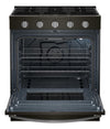 Whirlpool 30\" 5 Cu. Ft. Gas Range with Air Cooking - Black-on-Stainless - WSGS5030SV