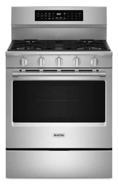 Maytag 5 Cu. Ft. Smart True Convection Gas Range with Grill Mode - Stainless Steel - MFGS8030RZ | Cuisinière intelligente à gaz Maytag de 5 pi³ à convection véritable avec mode gril - acier inoxydable - MFGS8030RZ | MFGS80RZ