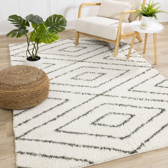 Pascal Multi-Colour Shag Area Rug - 5'3\" x 7'7\"
