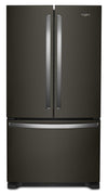 Whirlpool 36\" 20 Cu. Ft. Counter-Depth French-Door Refrigerator - Black Stainless Steel - WRFC2036RV