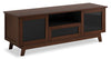 Heston 72\" Premium TV Stand with Storage – Medium Walnut