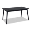 Astro Dining Table, Tapered Legs, 59.1\"W - Black