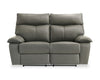 Matteo 64\" Genuine Leather Power Reclining Loveseat - Aviarah Grey