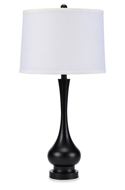 Maria 29.5" Black Metal Table Lamp | Lampe de table Maria de 29,5 po en métal noir | MARIABTL