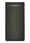 Kitchenaid 42\" 25.5 Cu. Ft. Built-In Side-by-Side Refrigerator – Black Ore - KBSN742SBE