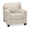Made in Canada Lennox 35\" Chenille Fabric Chair with Reversible Cushions and Track Arms - Taupe