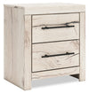 Derekson Bedside 2-Drawer Nightstand with USB Ports, 21.7\"W x 24.3\"H - Rustic White